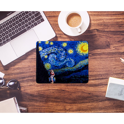Prekrasna kawaii slatka podloga za miša Van Gogh Veliki podlošci za stol Vodootporni uredski ukrasi za dom Podloga za šalice Protuklizna soba za djevojčice i dječake