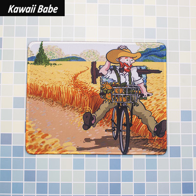 Prekrasna kawaii slatka podloga za miša Van Gogh Veliki podlošci za stol Vodootporni uredski ukrasi za dom Podloga za šalice Protuklizna soba za djevojčice i dječake