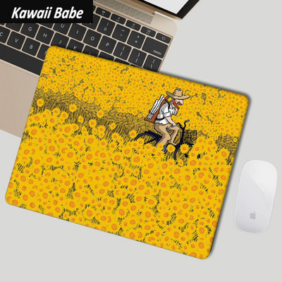 Prekrasna kawaii slatka podloga za miša Van Gogh Veliki podlošci za stol Vodootporni uredski ukrasi za dom Podloga za šalice Protuklizna soba za djevojčice i dječake