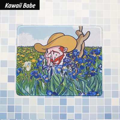 Prekrasna kawaii slatka podloga za miša Van Gogh Veliki podlošci za stol Vodootporni uredski ukrasi za dom Podloga za šalice Protuklizna soba za djevojčice i dječake
