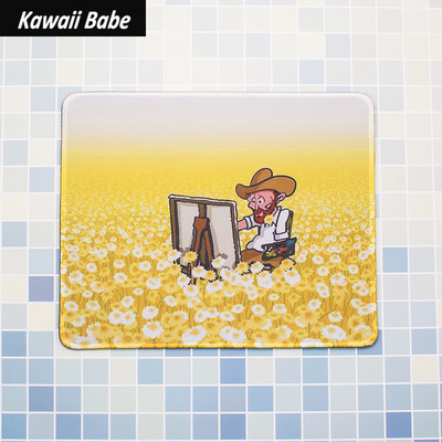 Prekrasna kawaii slatka podloga za miša Van Gogh Veliki podlošci za stol Vodootporni uredski ukrasi za dom Podloga za šalice Protuklizna soba za djevojčice i dječake
