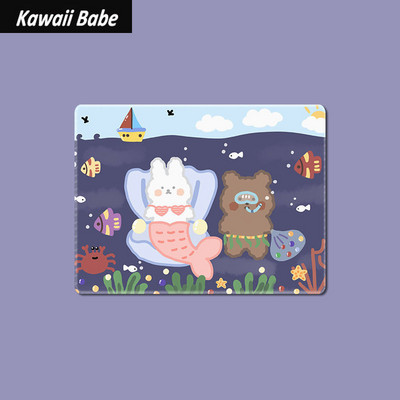 Egérpad Laptop Egéralátét Játékasztali szőnyegek Aranyos egérpad Íróasztal egerekhez Kawaii Irodai kiegészítők 22x18cm
