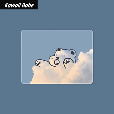 Egérpad Laptop Egéralátét Játékasztali szőnyegek Aranyos egérpad Íróasztal egerekhez Kawaii Irodai kiegészítők 22x18cm