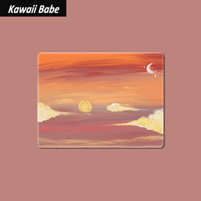 Egérpad Laptop Egéralátét Játékasztali szőnyegek Aranyos egérpad Íróasztal egerekhez Kawaii Irodai kiegészítők 22x18cm