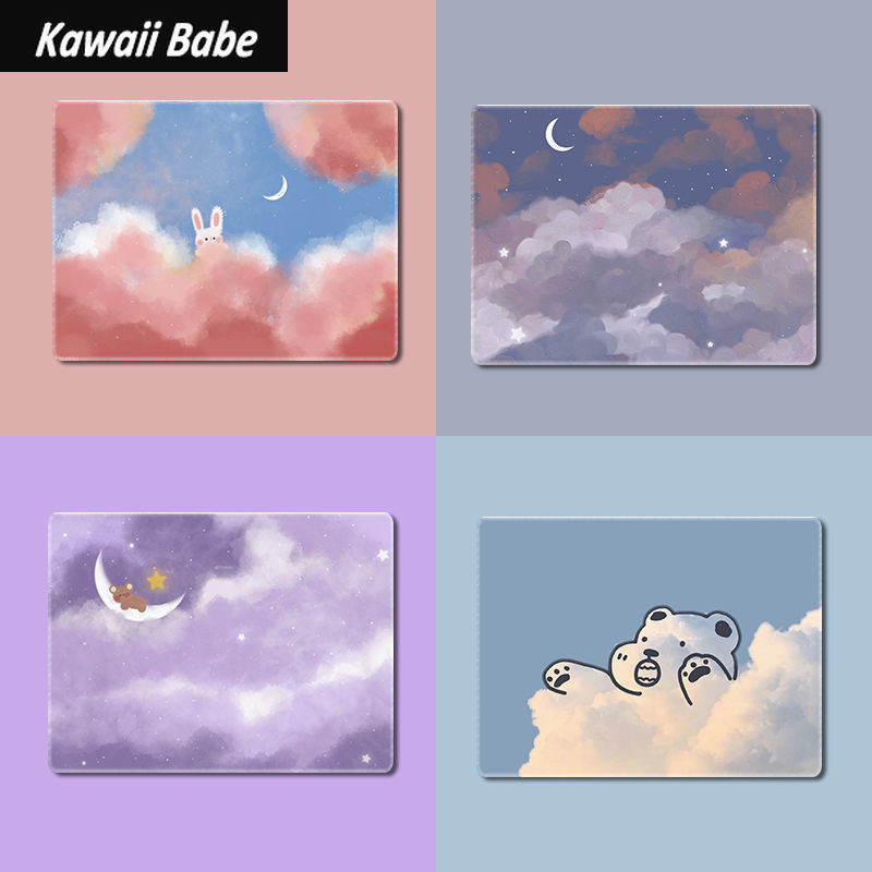 Egérpad Laptop Egéralátét Játékasztali szőnyegek Aranyos egérpad Íróasztal egerekhez Kawaii Irodai kiegészítők 22x18cm