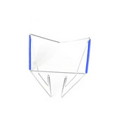 Könyvállvány Összehajtható olvasótartó Diákok rozsdamentes acél talp Könyvtartók Tárolás Állítható szögű dokumentum Multifunkciós