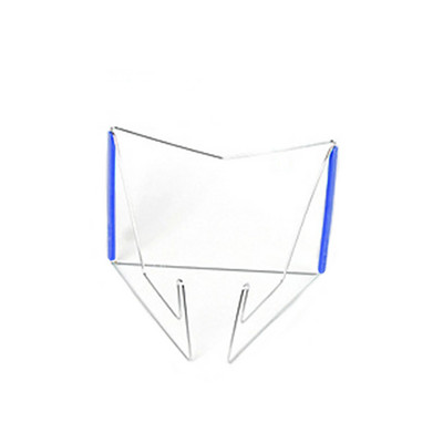 Könyvállvány Összehajtható olvasótartó Diákok rozsdamentes acél talp Könyvtartók Tárolás Állítható szögű dokumentum Multifunkciós