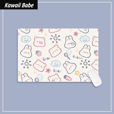 Asztali szőnyegek Gamer Aranyos asztali szőnyeg Kawaii egérpad játékbillentyűzet asztali asztali irodai otthoni számítógépes tanulóknak, 22x18 cm