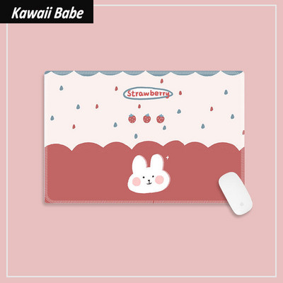 Desk Mats Gamer Cute Desk Mats Kawaii Mouse Pad Gaming Tipkovnica Desktop Deskpad for Office Home PC Computer Students 22x18cm