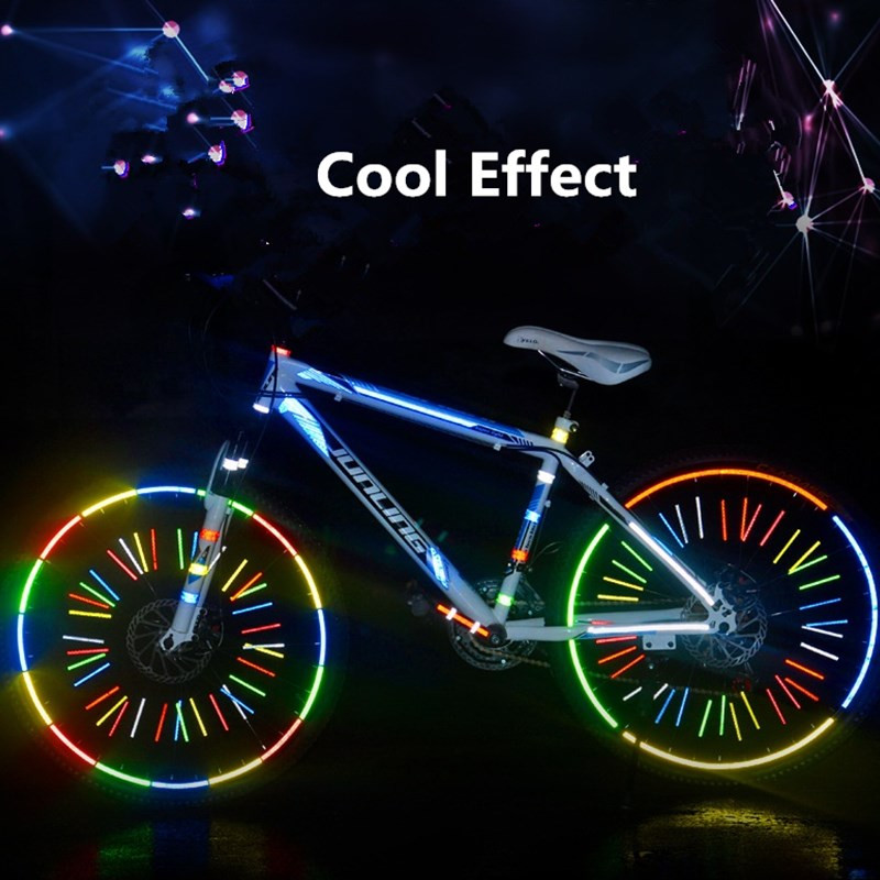 8 m jalgrattakaunistus helkurkleebis Mänguasjad tasakaal auto käru ööohutuse hoiatus pedaaliga sõitmine profiili silt kleeplint