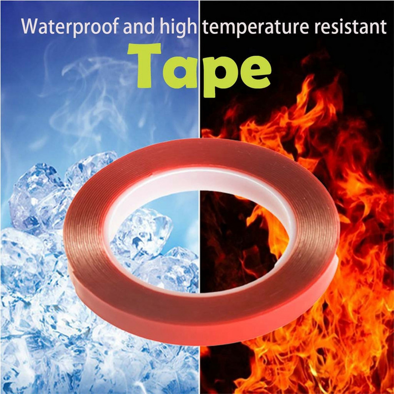 Kahepoolne läbipaistev kleeplint Jäljeta läbipaistev akrüülvaht DIY tugev käsitööna kleepuv teip Jälgedeta kleebis Kontor#p3