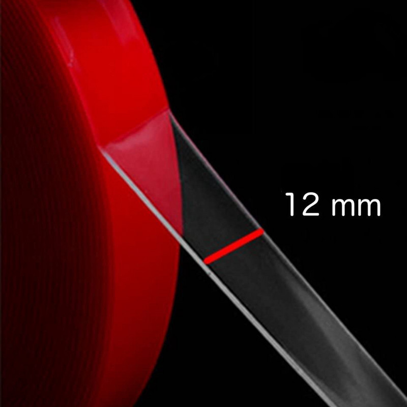 Kahepoolne läbipaistev kleeplint Jäljeta läbipaistev akrüülvaht DIY tugev käsitööna kleepuv teip Jälgedeta kleebis Kontor#p3