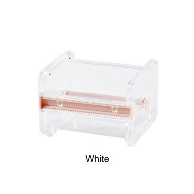 Издръжлив дневник Washi Tipe Dispensor Държач за ножове Прозрачен Washi Tape Deck за съхранение Органайзер Офис консумативи