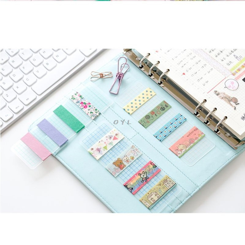 12 vnt PVC Washi Tape Sandėliavimas Žymė Washi Tape Atskiras biuro reikmenys mokykloms