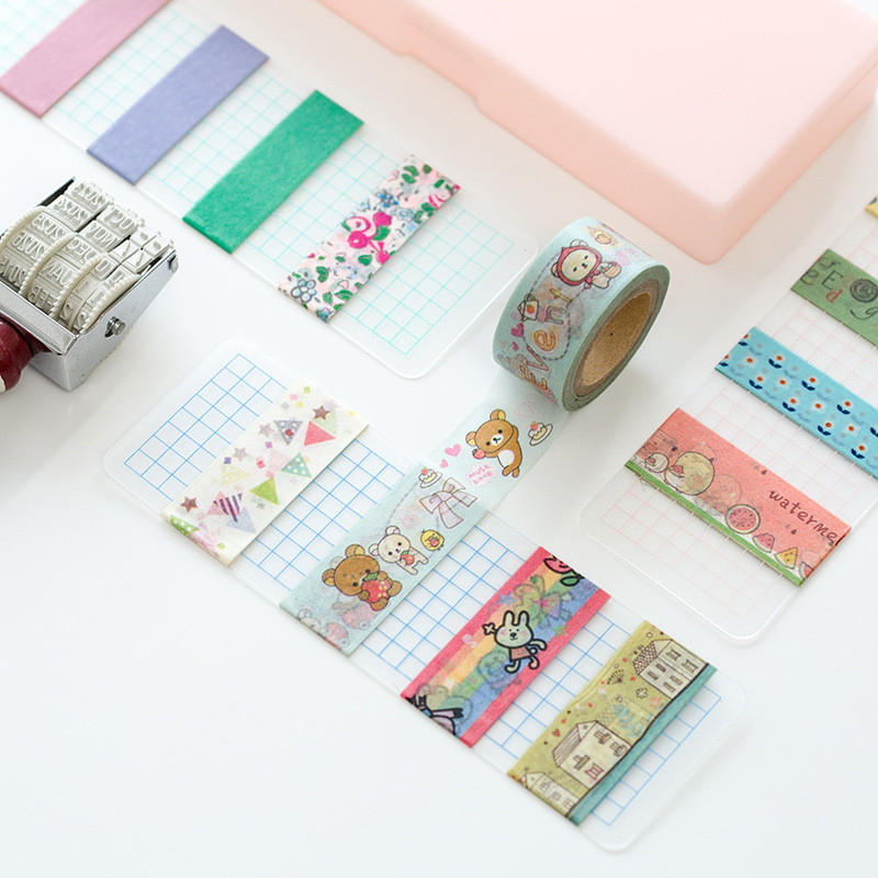 20 τμχ Washi Tape Dispense Journal DIY Masking Tapes PVC Organizer Ruler Desk Organizer Αξεσουάρ