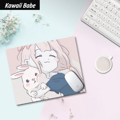 Kawaii Mouse Pad Gamer Gaming Birou Covoraș Drăguț Birou Tastatură Desktop Deskpad pentru Birou Acasă PC Computer Studenți 22x18cm