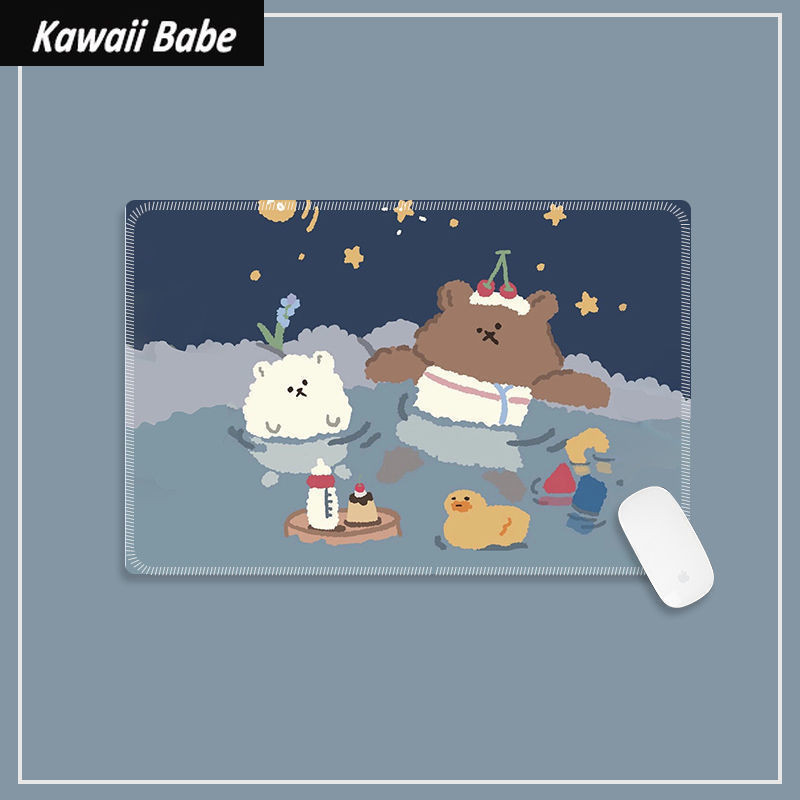 Kawaii Mouse Pad Gamer Gaming Birou Covoraș Drăguț Birou Tastatură Desktop Deskpad pentru Birou Acasă PC Computer Studenți 22x18cm