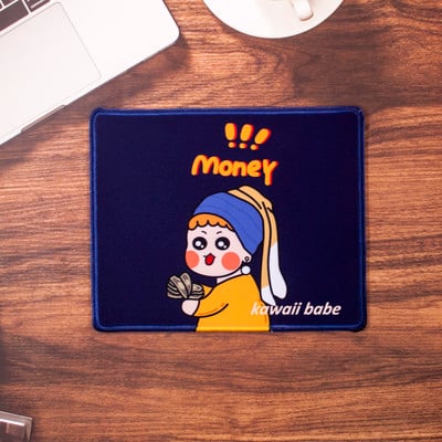 Mouse Pad Deskpad 21*26cm Kawaii Pad Gaming Wrinting Cute Desk Mats Office Home PC Computer Keyboard Protector girl paintings