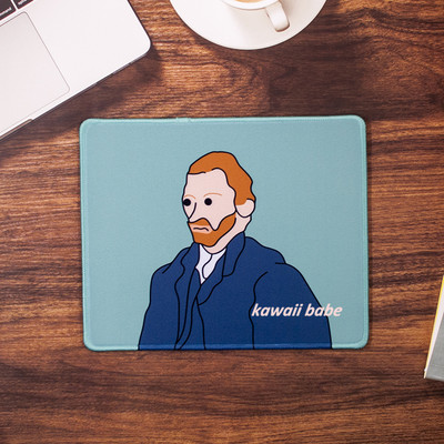 Mouse Pad Deskpad 21*26cm Kawaii Pad Gaming Wrinting Cute Desk Mats Office Home PC Computer Keyboard Protector girl paintings