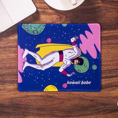 Mouse Pad Deskpad 21*26cm Kawaii Pad Gaming Wrinting Cute Desk Mats Office Home PC Computer Keyboard Protector girl paintings