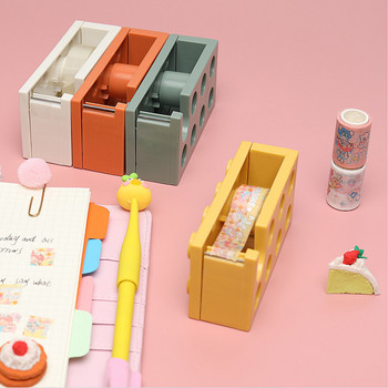 Creative Paper Tape Cutter Δόμηση γραφείου σε σχήμα γραφικής ύλης Συγκράτηση ταινίας Dispenser Washi Tape Storage Εργαλεία γραφείου