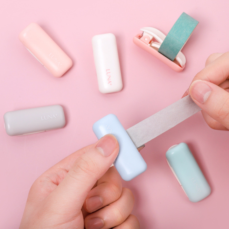 1vnt Spalvotas maskavimo juostos pjaustytuvas Mini nešiojamas dozatorius, skirtas 6-30 mm popieriui Washi Tapes Lipdukai Namų DIY dienoraščio albumas A6595