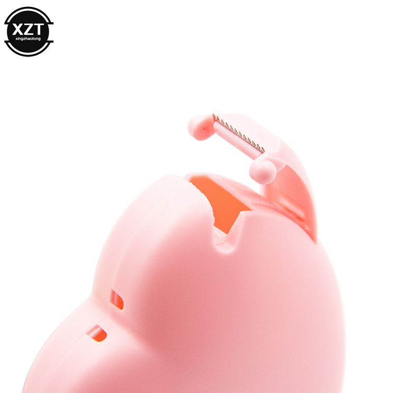 Naujausias saldainių spalvos maskavimo juostos pjaustytuvo dizainas Meilės širdies / spurgos formos Washi juostos pjaustytuvas Biuro juostos dozatorius mokyklos reikmenys