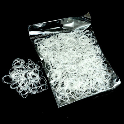 1000 de bucăți drăguț colorat inel din cauciuc benzi elastice de unică folosință pentru coadă de cal suport pentru banda de cauciuc pentru copii Accesorii pentru păr