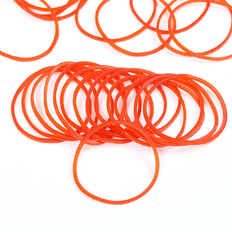 100 vienetų / pakuotė raudona, apvali guma