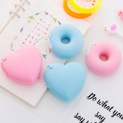 Νεότερο Candy Color Masking Tape Cutter Design Of Love Heart/Donut Shape Washi Tape Cutter Σχολικό προμήθειο