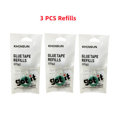 Bandă adezivă dublă reîncărcabilă Bandă adezivă cu role 6mm*8m cu lipici de reîncărcare pentru articole de papetărie DIY