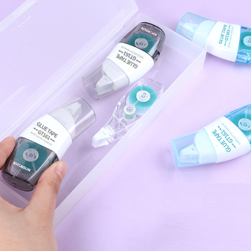 Bandă adezivă dublă reîncărcabilă Bandă adezivă cu role 6mm*8m cu lipici de reîncărcare pentru articole de papetărie DIY