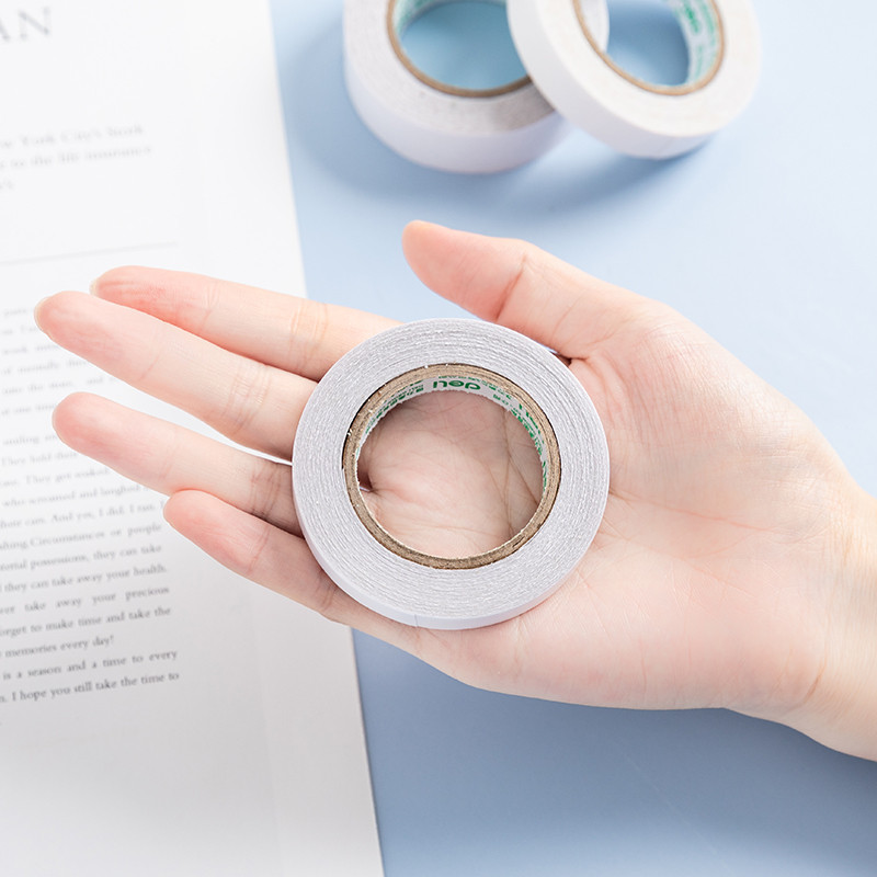 1 kom dvostrano ljepljive trake 9/12/18/24 mm 10 Y jako ljepljive papirnate trake za časopise Naljepnice za kućne DIY umjetničke obrte A6590