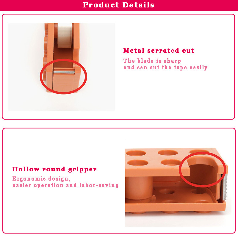 Loominguline paberilindi lõikur Kontori ehitusploki kujuga kirjatarbed Maskeerimislindi hoidik jaotur pesulindi hoiustamine kontoritööriistad