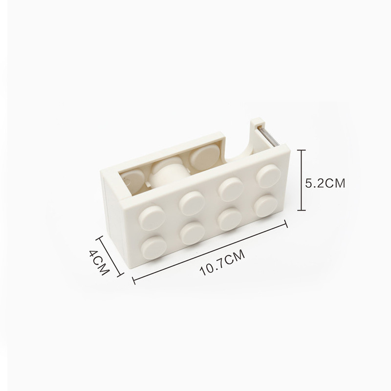 Loominguline paberilindi lõikur Kontori ehitusploki kujuga kirjatarbed Maskeerimislindi hoidik jaotur pesulindi hoiustamine kontoritööriistad
