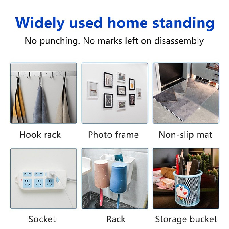 60 τεμ./Σετ Διαφανή Αυτοκόλλητη Ταινία Διπλής Όψης Χωρίς σήμανση Ισχυρές Συγκολλητικές Ταινίες Εύκολη κοπή Ταινίες διπλής όψης υψηλής κόλλας