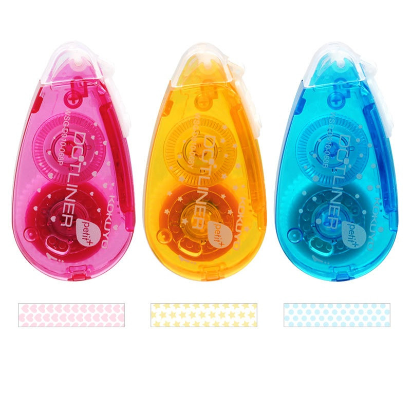 1 τεμ. Kokuyo Dotliner Glue Stick Multi Color Portable Size Tape Kolla dysided for Album Diary Photo Office School F185