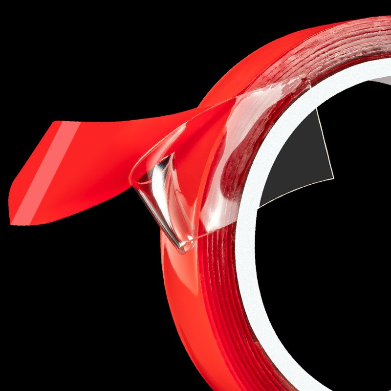 1db piros film kétoldalas ragasztós nanoszalag 10mm 15mm 20mm fotóalbumhoz, naplóhoz, iskolai ünnepi kellékekhez A7268