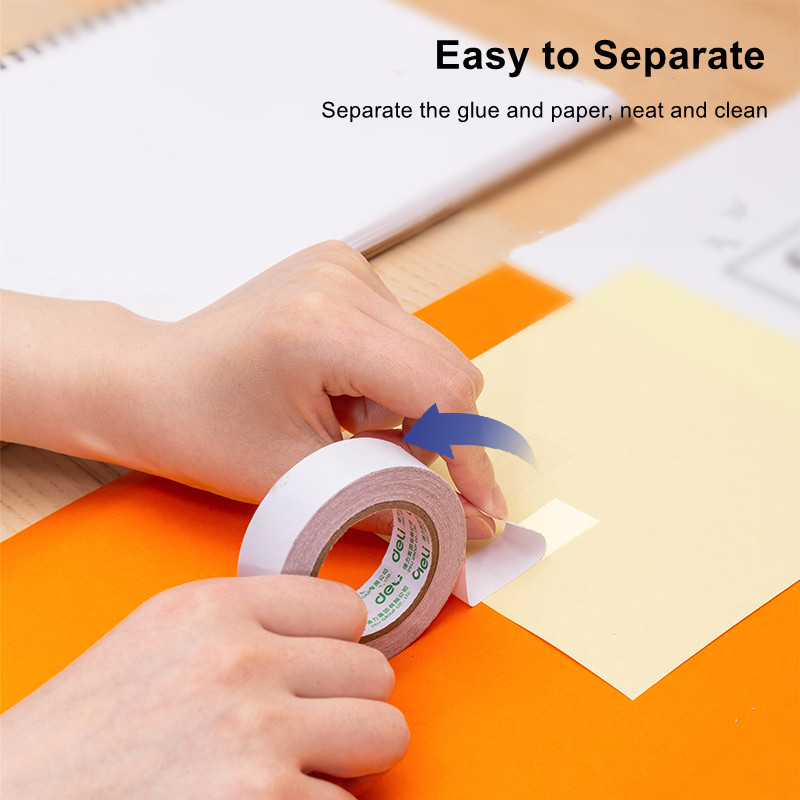DELI Ταινία Διπλής Όψης Διάφορα Μεγέθη Ισχυρή Αυτοκόλλητη Κόλλα Χαρτοταινίες