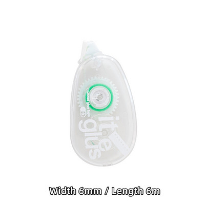 1kom Ljepljiva traka u boji 6mm*6m prozirno dvostrano ljepilo za naljepnice za albume dnevnika DIY papir Uredska škola F7137