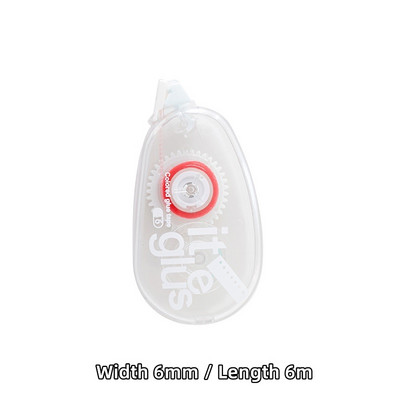 1kom Ljepljiva traka u boji 6mm*6m prozirno dvostrano ljepilo za naljepnice za albume dnevnika DIY papir Uredska škola F7137