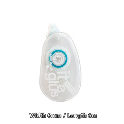 1kom Ljepljiva traka u boji 6mm*6m prozirno dvostrano ljepilo za naljepnice za albume dnevnika DIY papir Uredska škola F7137