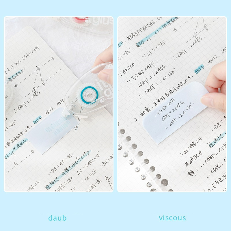 1kom Ljepljiva traka u boji 6mm*6m prozirno dvostrano ljepilo za naljepnice za albume dnevnika DIY papir Uredska škola F7137