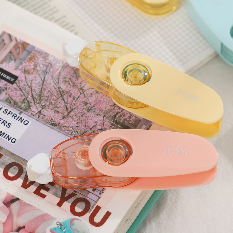 2 vnt/komplektas 5mm*3m rotacinio dozavimo dinaminis tankus taškinis klijų dizainas Kawaii nešiojamieji Macaron klijai Creative DIY studentų raštinės reikmenys