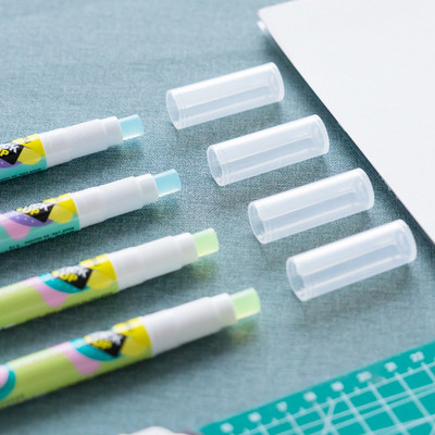 Stick de lipici adeziv în formă de stilou Kawaii cu reumplere Creativ artizanat Adeziv bandă adeziv Stick de lipici pentru papetărie pentru studenți