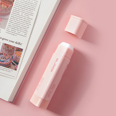 1 τεμ. Triangle Solid Glue Stick Retro Color Body PVP Material Adhesive Paste for Memo Journal Diary School Supplies F638