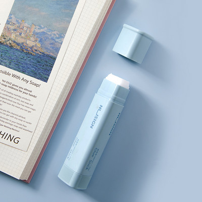 1 τεμ. Triangle Solid Glue Stick Retro Color Body PVP Material Adhesive Paste for Memo Journal Diary School Supplies F638