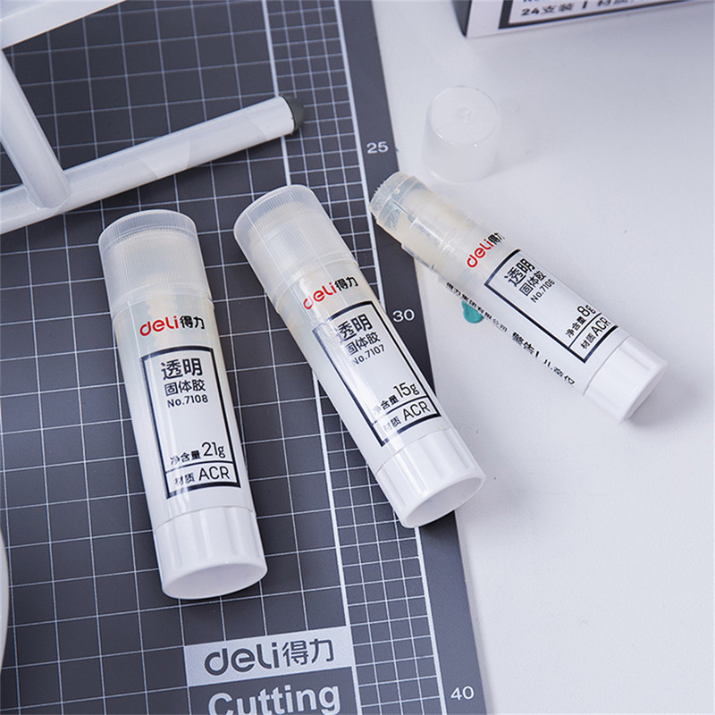 DELI 1τμχ Στερεά κόλλα υψηλού ιξώδους 21 γρ. Μασίφ κόλλα Παιδική χειροτεχνία τάξης γραφείου Κόλλα στερεά κόλλα ραβδί χαρτικά