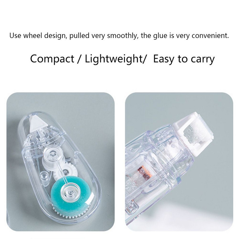 Kreativni scrapbooking dekor za punjivu ljepljivu traku Dozator točkica Stick Roller Dvostrano ljepljivi uredski pribor Rezač trake