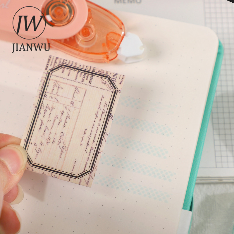 JIANWU 2 τεμ./σετ 5mm*3m Macaron Series Rotary Dispensing Dynamic Dense Dot Glue Design Glue Creative DIY Student Stationery